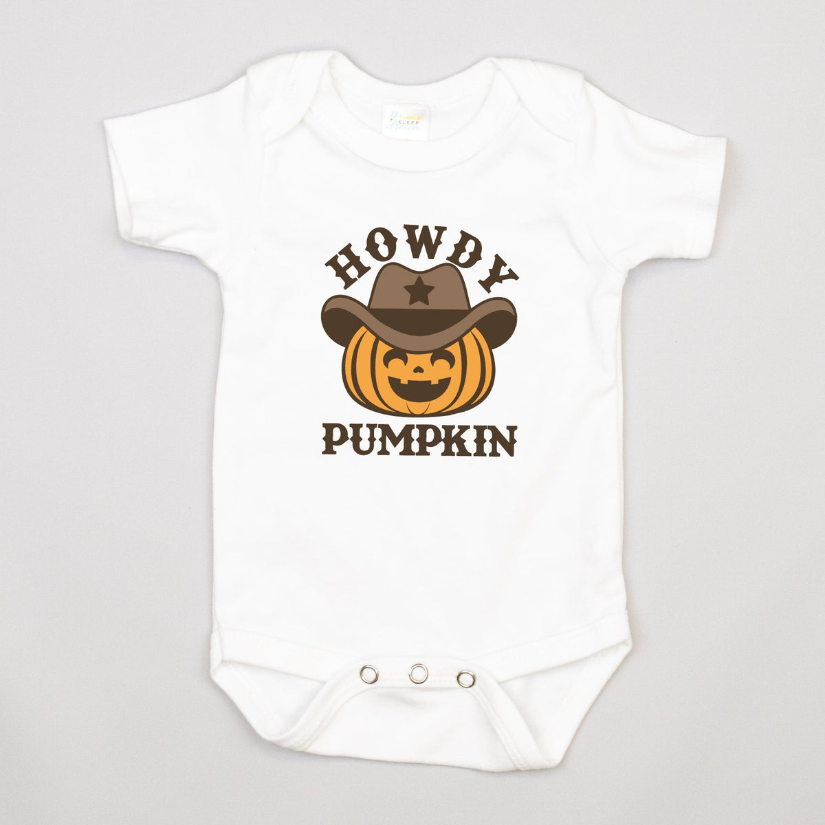 Cuddle Sleep Dream Howdy Pumpkin | White Bodysuit