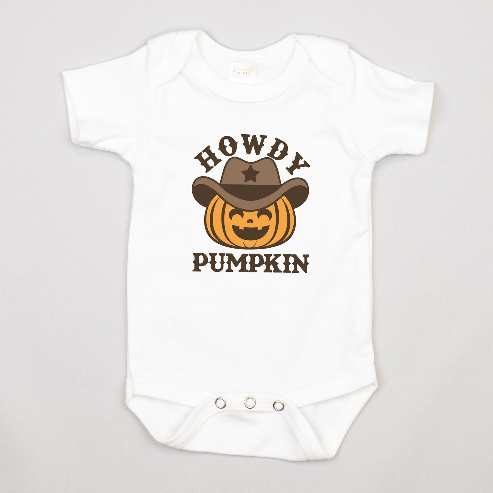 Cuddle Sleep Dream Howdy Pumpkin | White Bodysuit