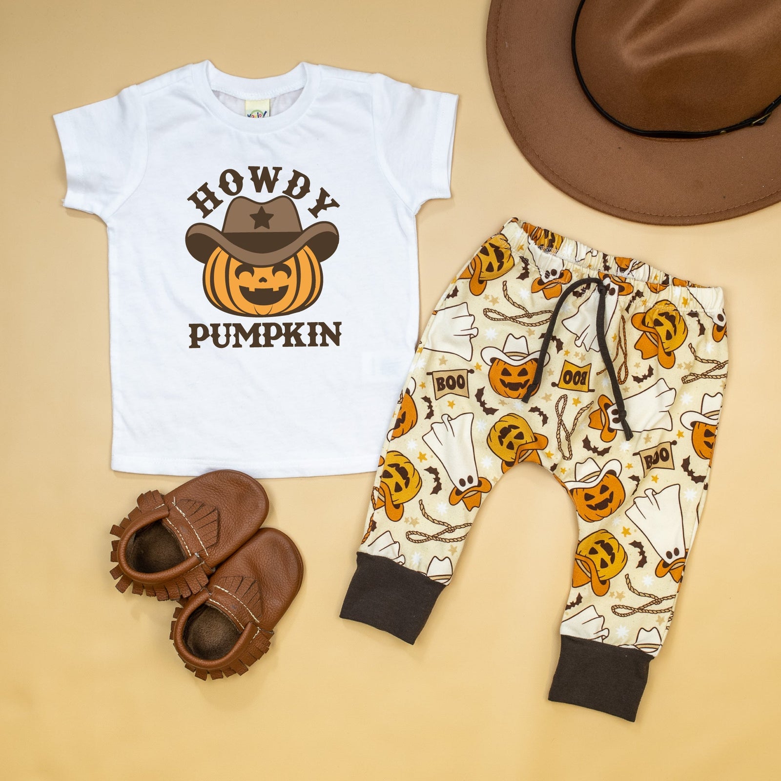 Cuddle Sleep Dream Howdy Pumpkin | White Tshirt