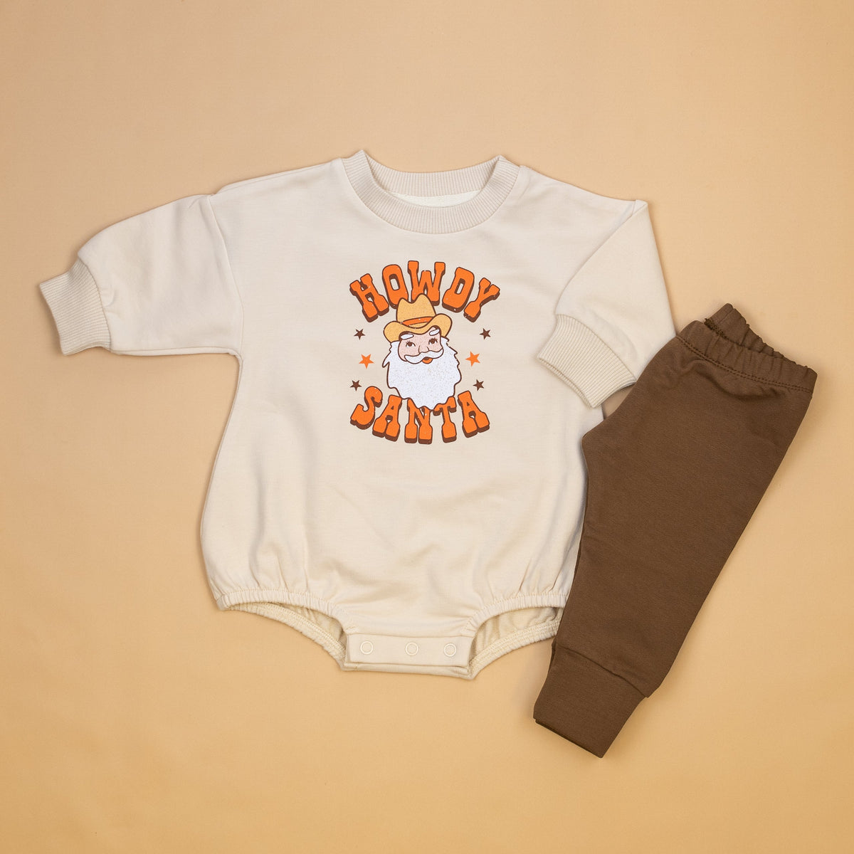 Cuddle Sleep Dream Howdy Santa | Sweater Romper