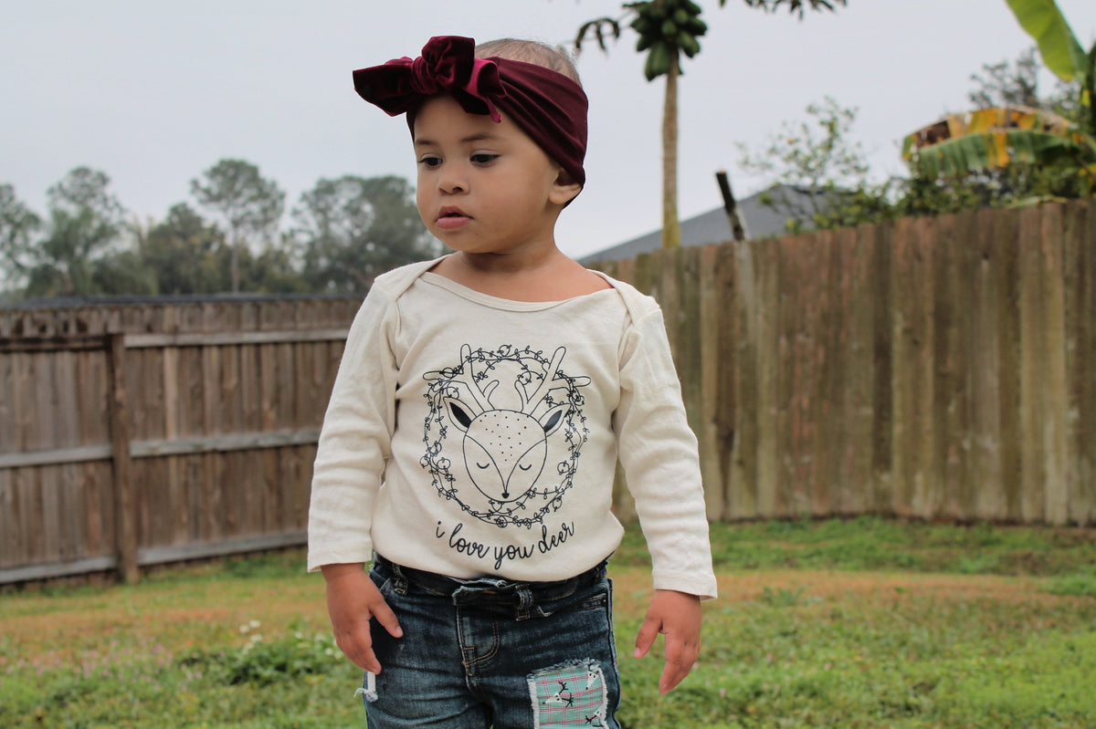 Cuddle Sleep Dream I Love You Deer | Natural Onesie