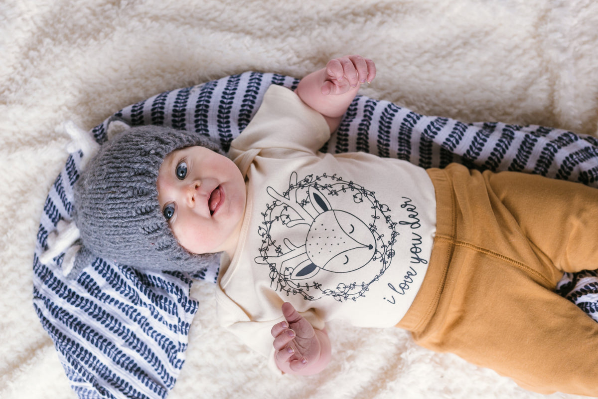 Cuddle Sleep Dream I Love You Deer | Natural Onesie