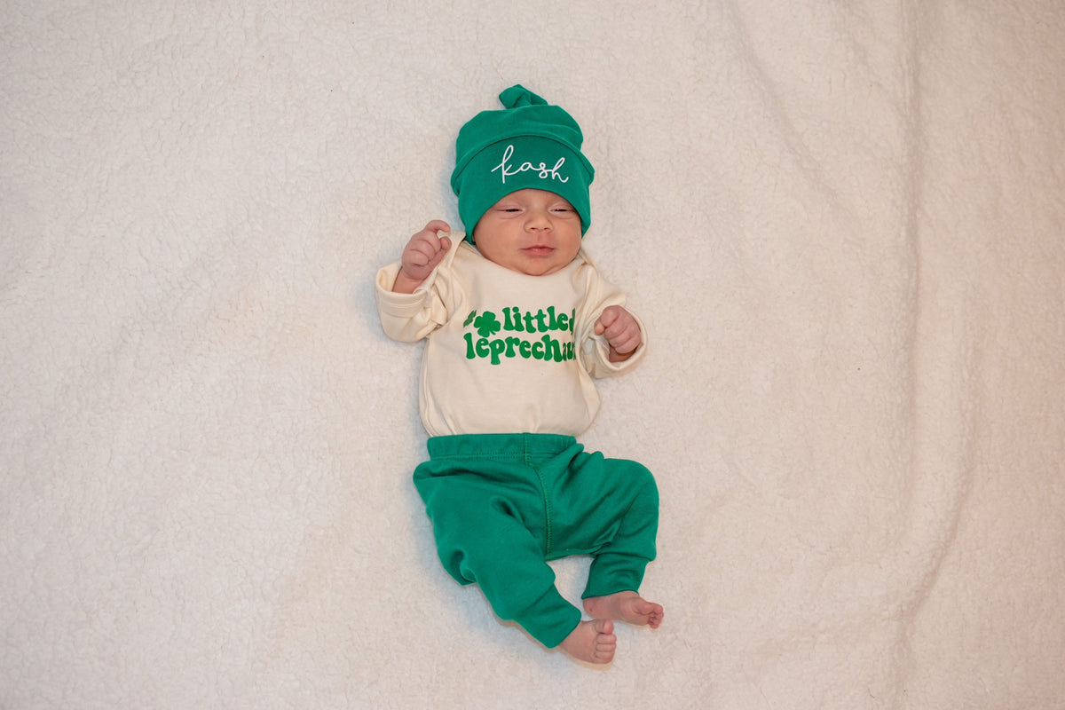 Cuddle Sleep Dream Knot Hat Kelly Green Knot Hat