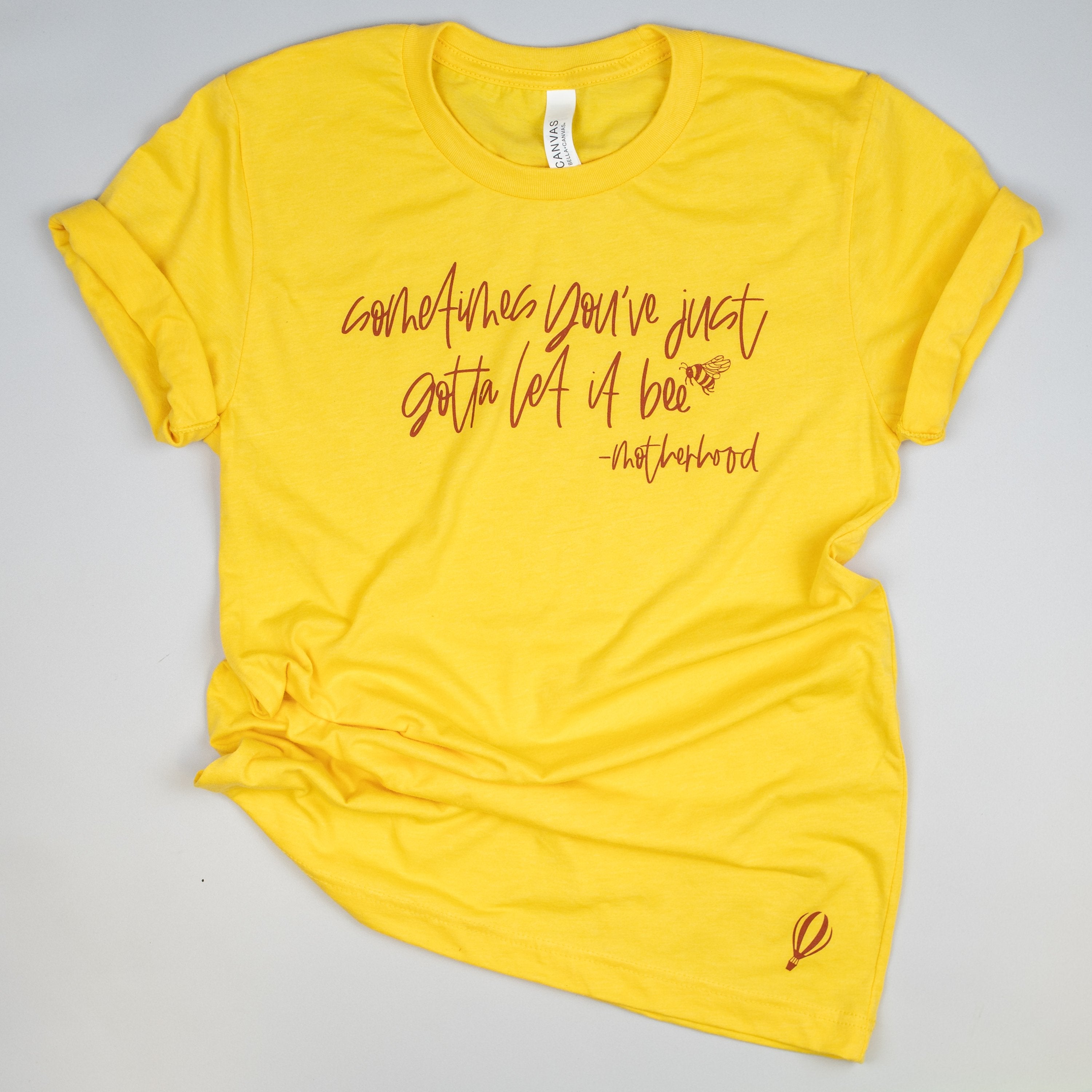 Let it Bee Motherhood Yellow Unisex Tshirt