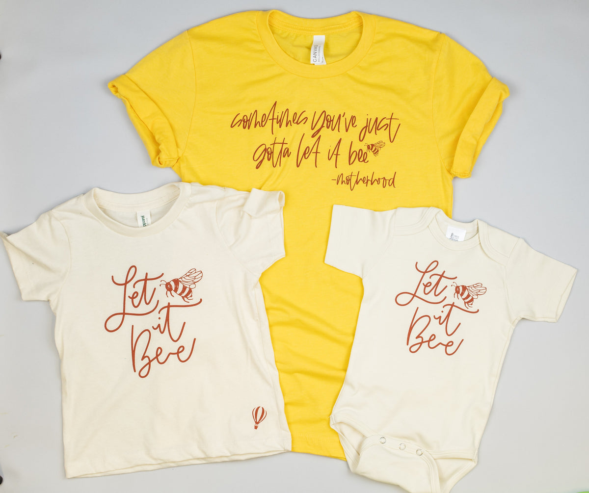 Cuddle Sleep Dream Adult Tees Let it Bee #Motherhood | Yellow Unisex Tshirt