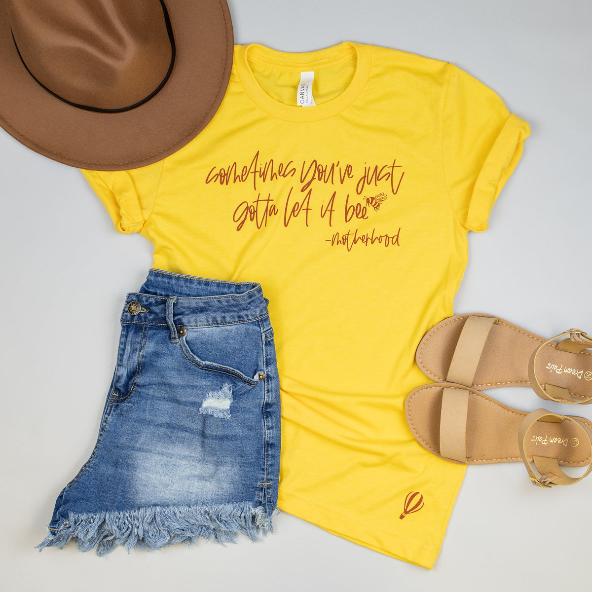 Cuddle Sleep Dream Adult Tees Let it Bee #Motherhood | Yellow Unisex Tshirt