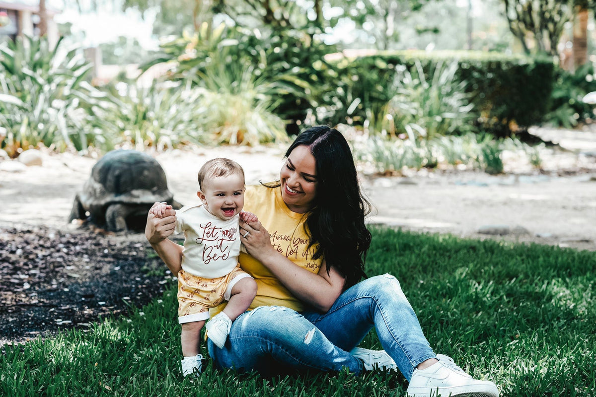Cuddle Sleep Dream Adult Tees Let it Bee #Motherhood | Yellow Unisex Tshirt