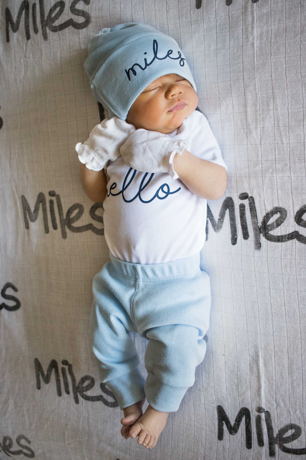 Light Blue Classic Baby Pants