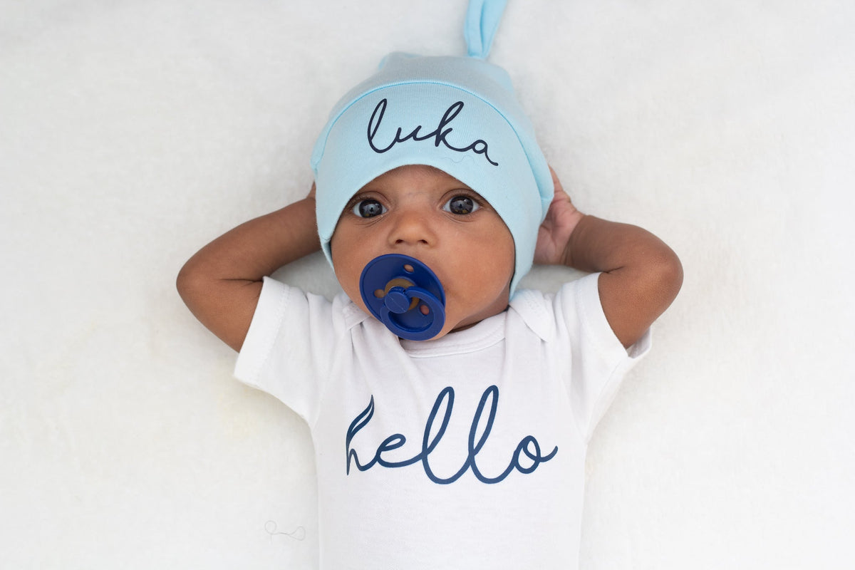 Cuddle Sleep Dream Knot Hat Light Blue Knot Hat