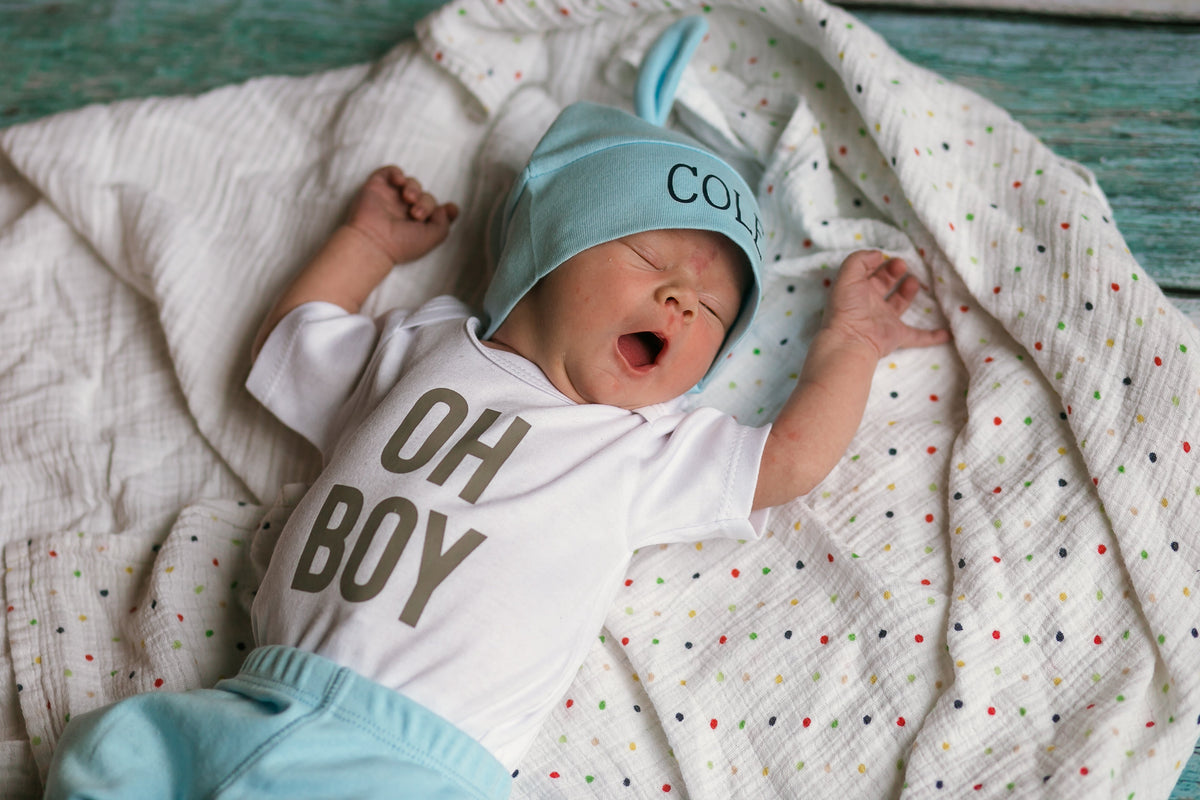 Cuddle Sleep Dream Knot Hat Light Blue Knot Hat