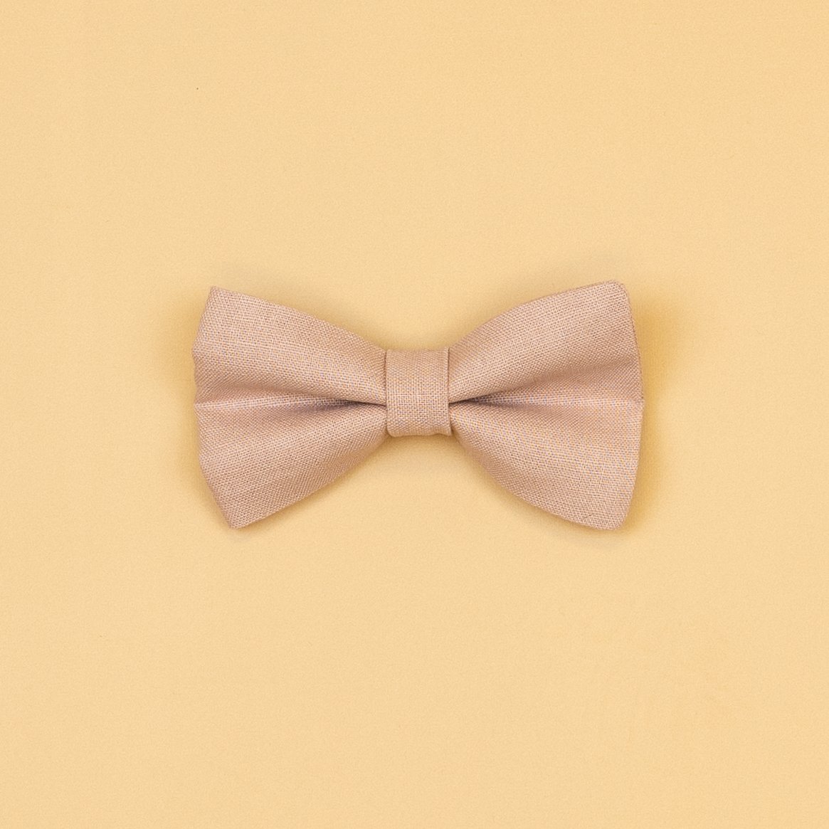 Cuddle Sleep Dream Ties Blush Linen Bow Linen Snap-On Bow Ties