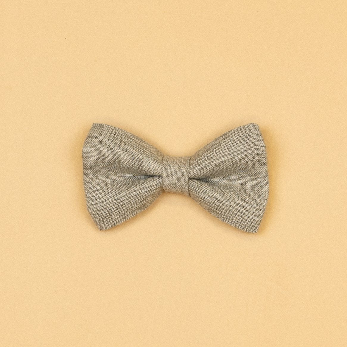 Cuddle Sleep Dream Ties Natural Linen Bow Linen Snap-On Bow Ties