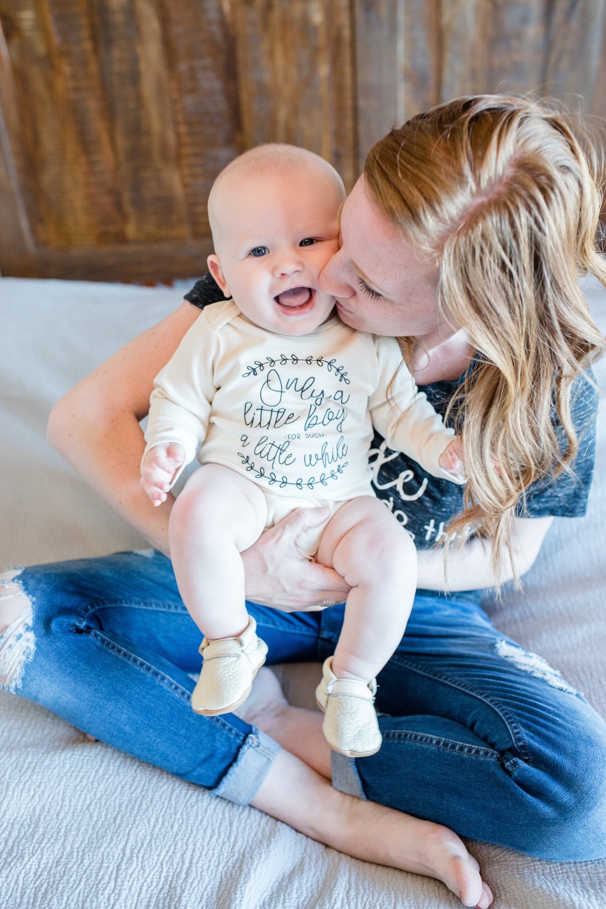 Cuddle Sleep Dream Little Boy Onesie