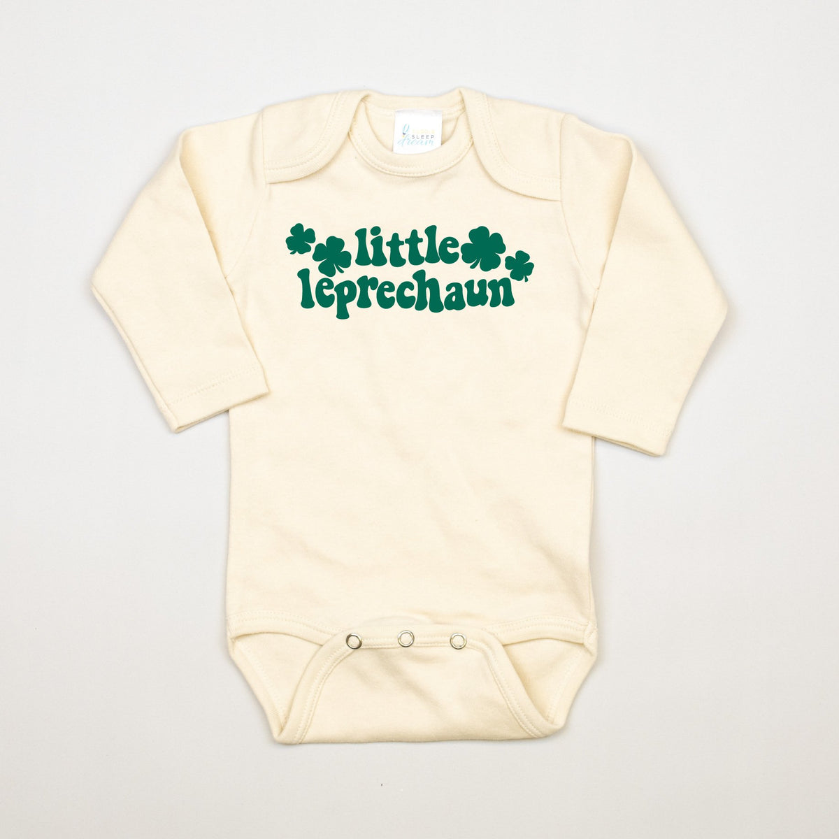 Cuddle Sleep Dream Little Leprechaun | Natural Bodysuit
