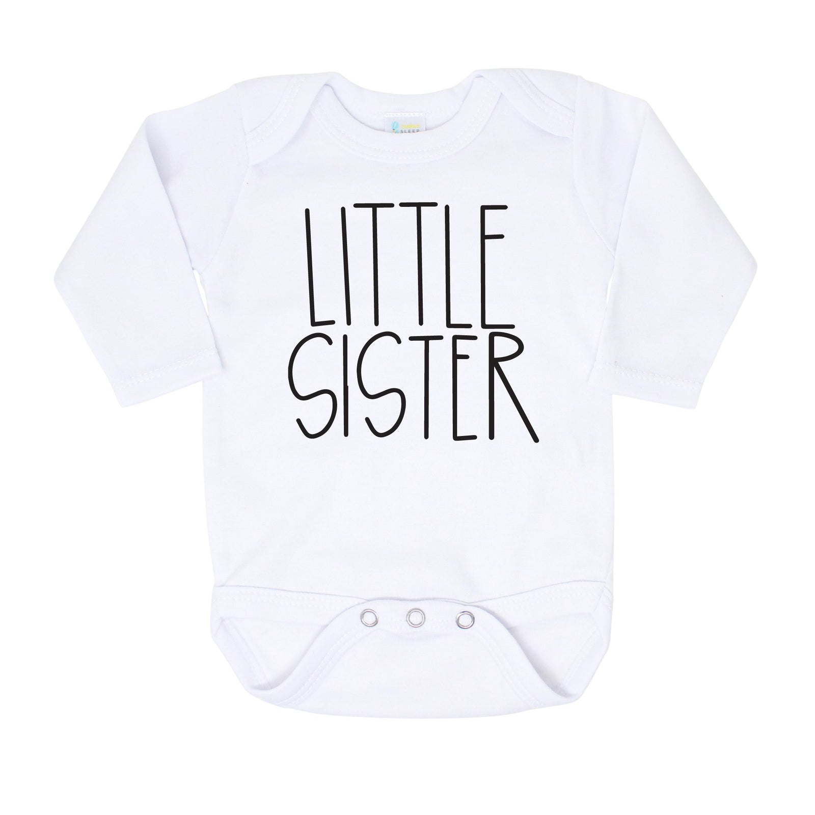 Cuddle Sleep Dream Little Sister Onesie - Farmhouse Style Caps