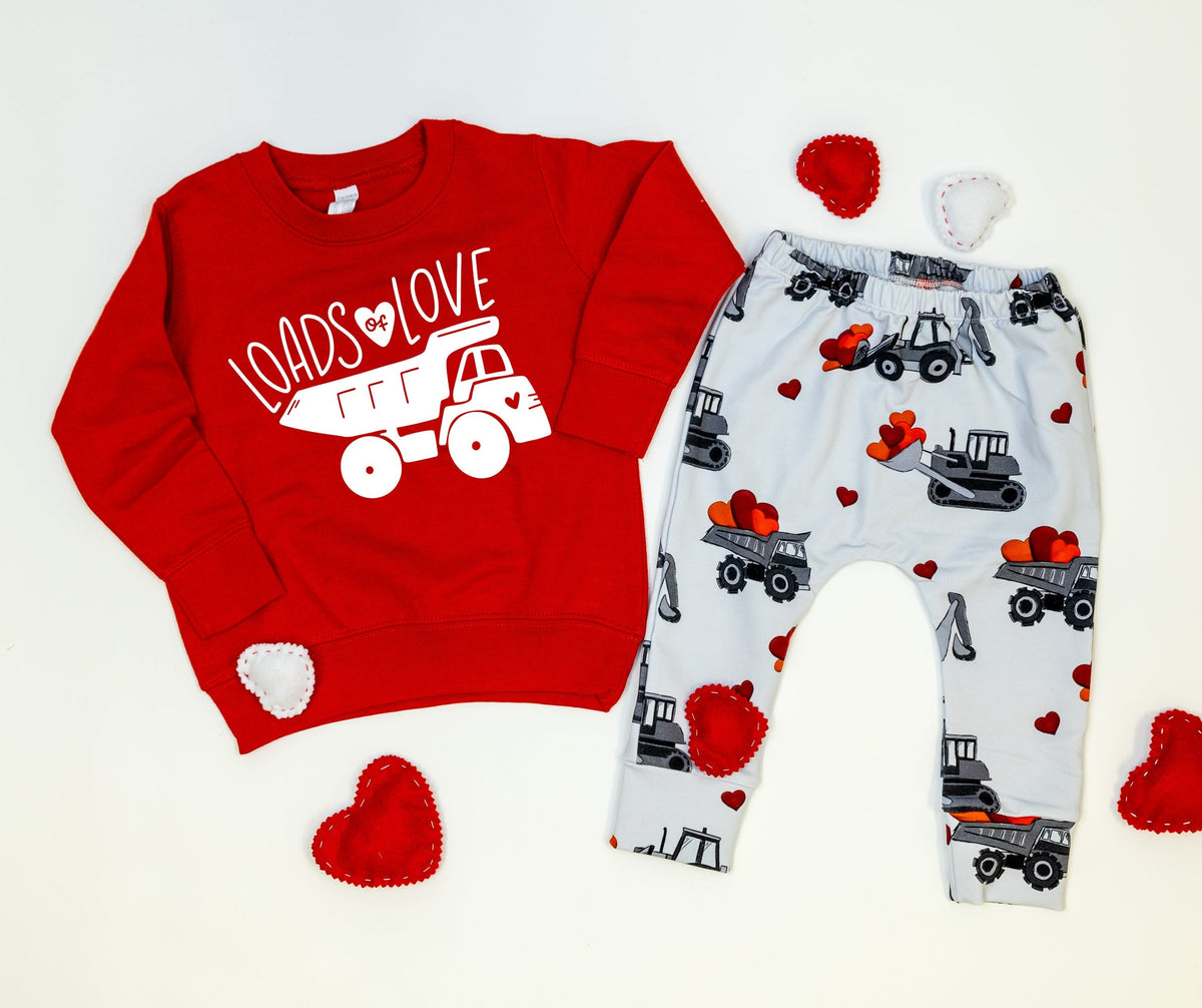 Cuddle Sleep Dream Loads of Love | Red Fleece Sweatshirt