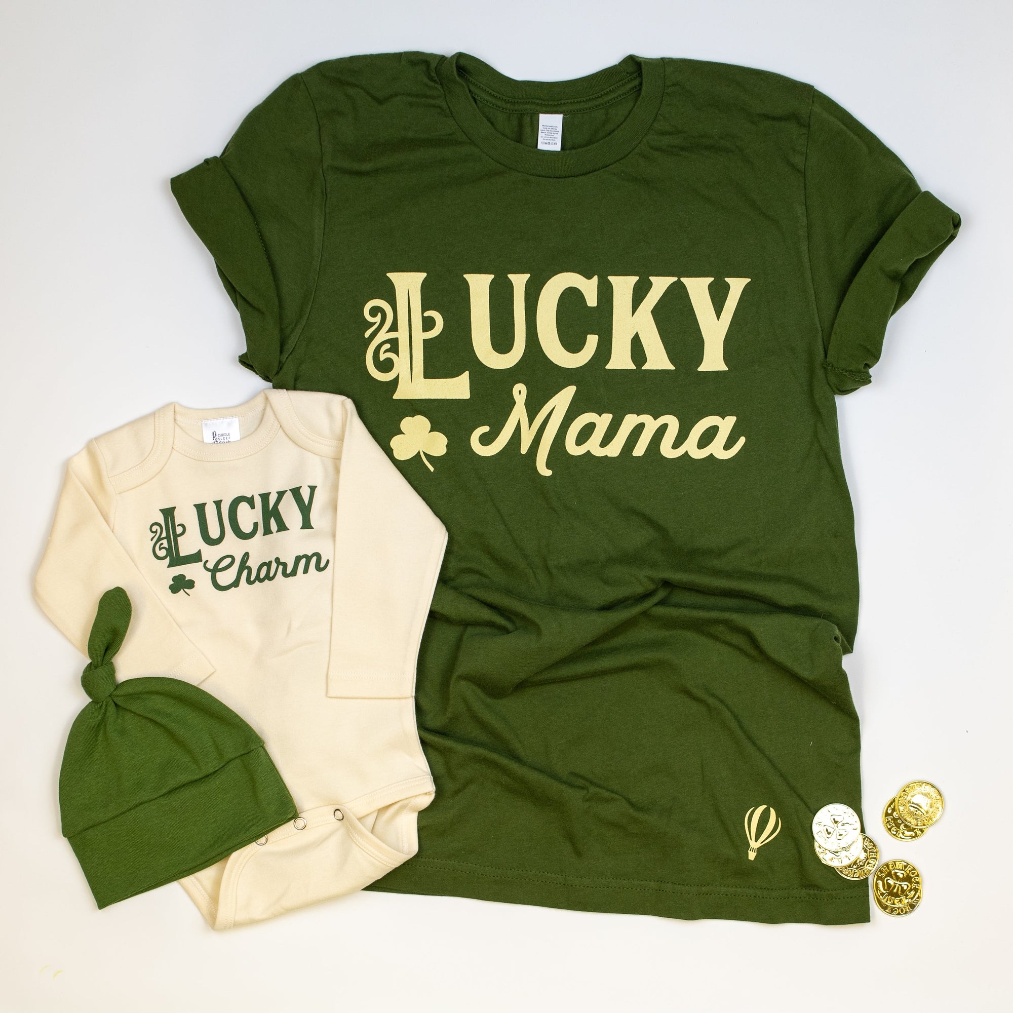 Cuddle Sleep Dream Lucky Mama | Olive Unisex Tshirt
