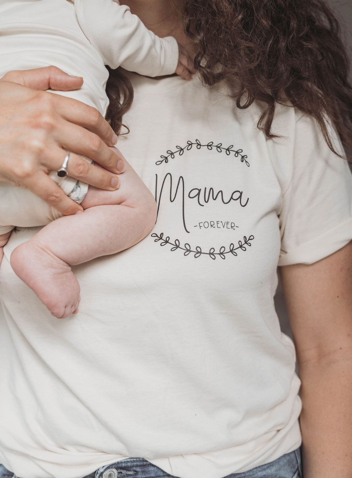 Cuddle Sleep Dream Mama Forever | Natural Tshirt