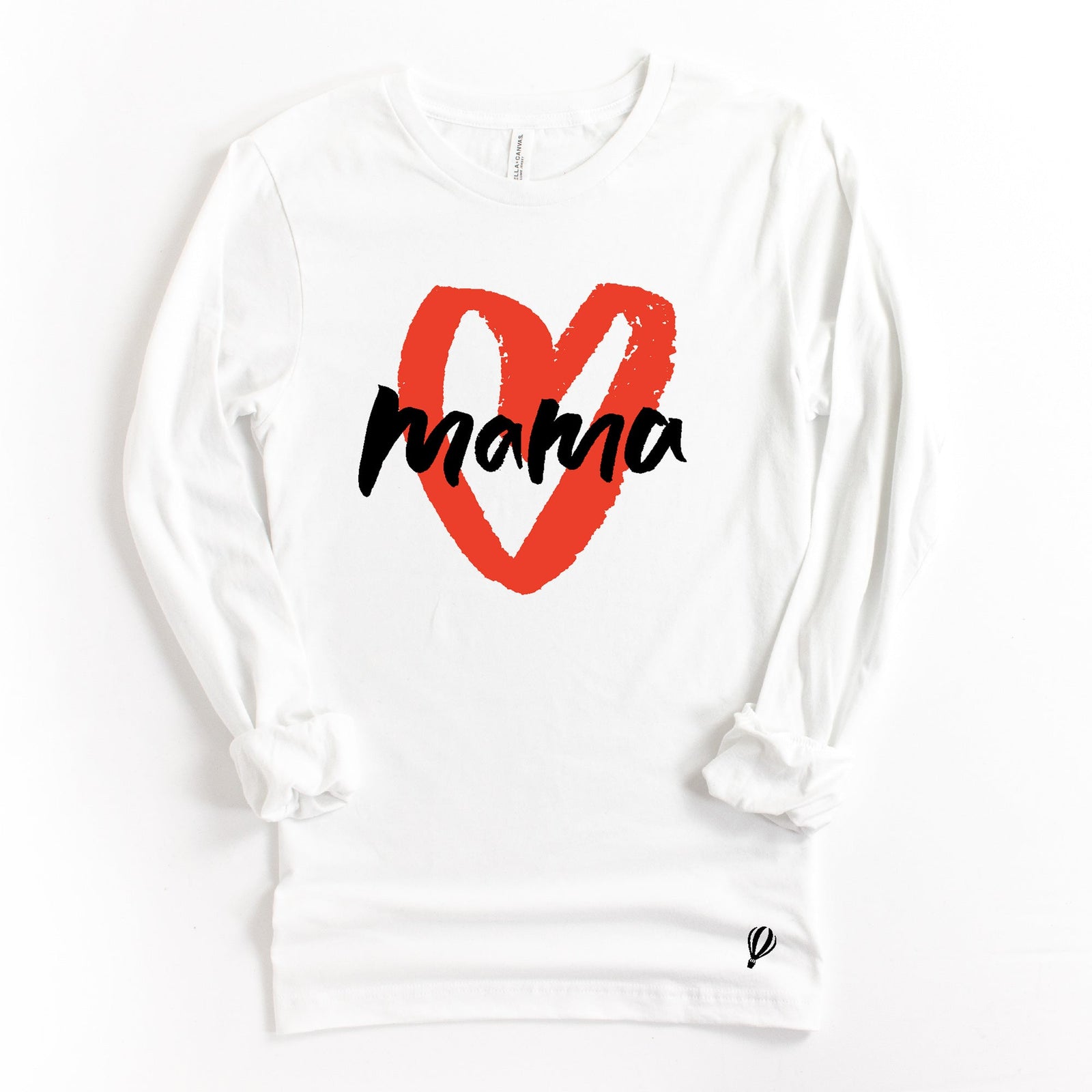 Cuddle Sleep Dream Mama & Heart on White Tshirt