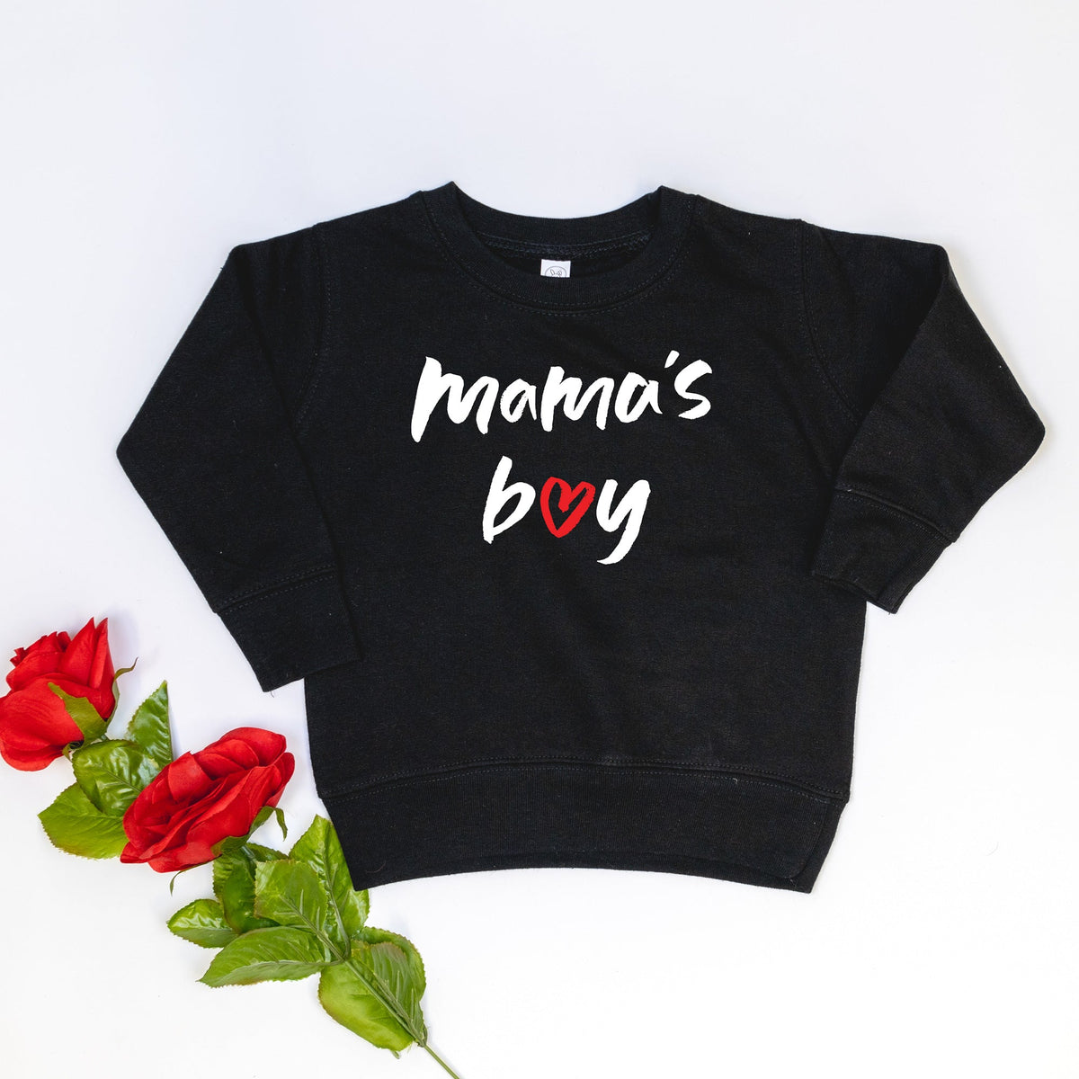 Cuddle Sleep Dream Mama&#39;s Boy | Black Fleece Sweatshirt