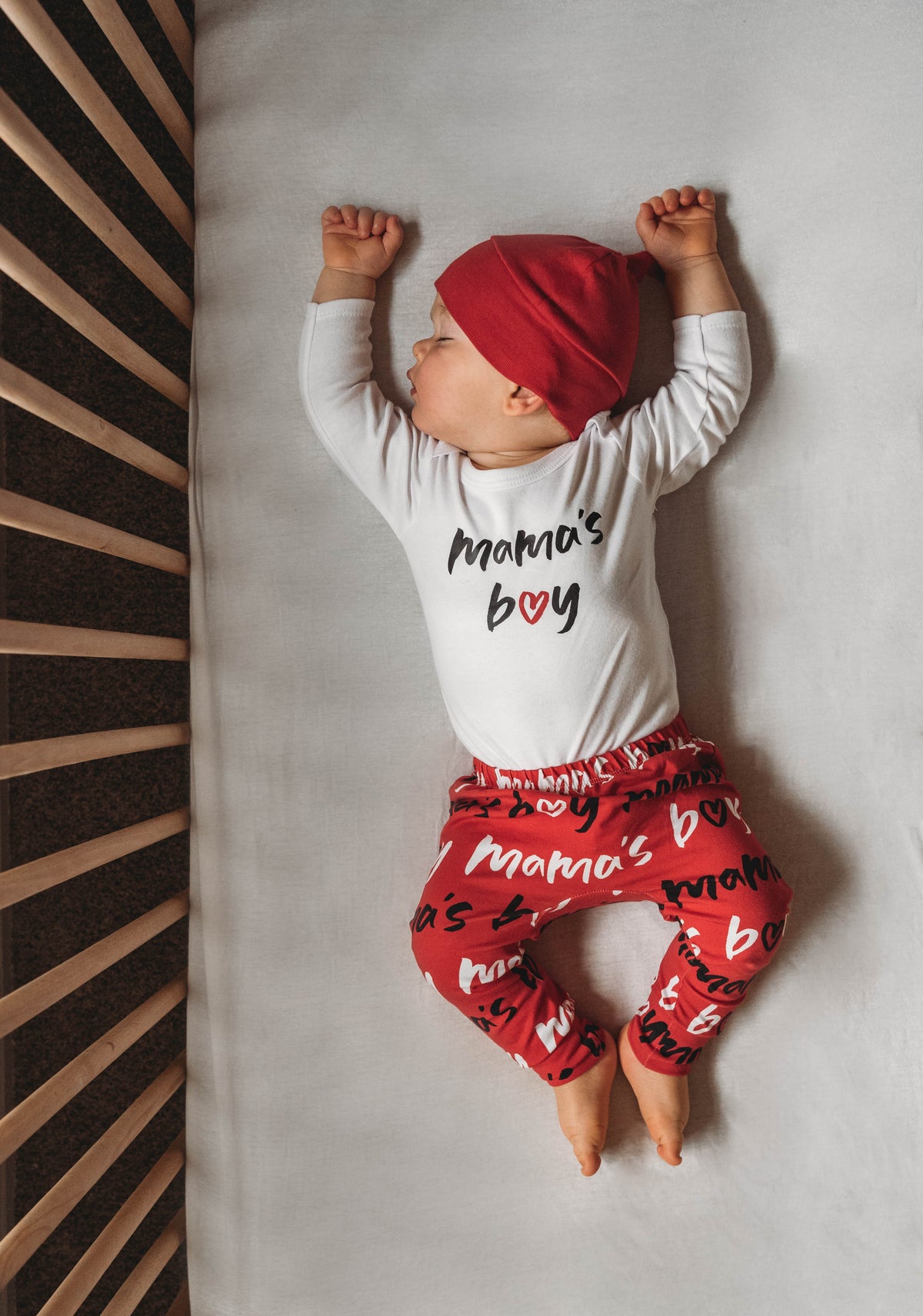 Cuddle Sleep Dream Mama&#39;s Boy | White Bodysuit