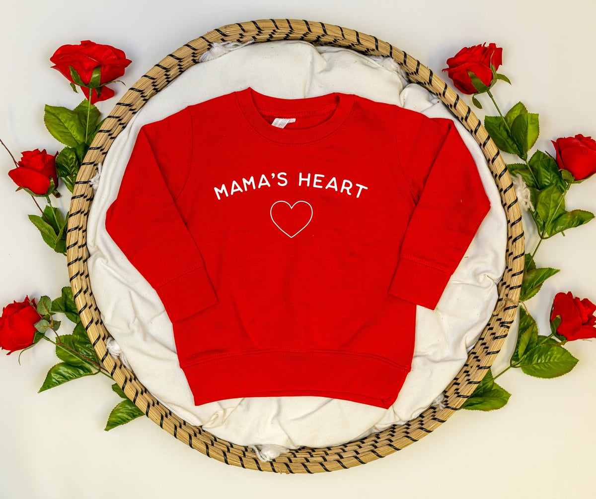 Cuddle Sleep Dream Mama&#39;s Heart | Red Fleece Sweatshirt