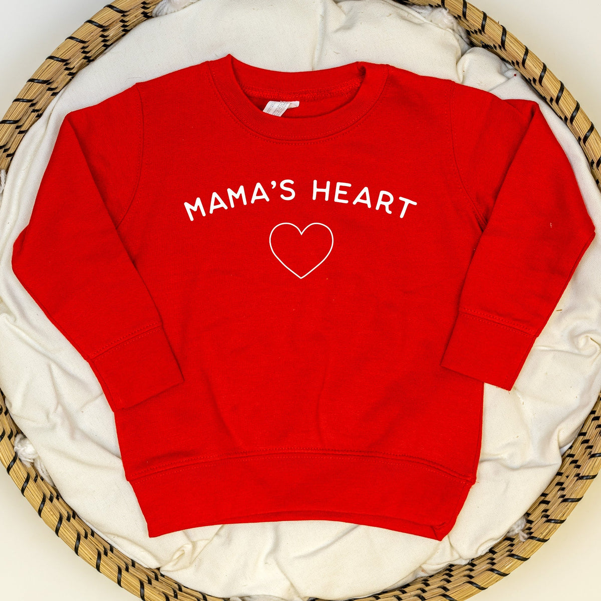 Cuddle Sleep Dream Mama&#39;s Heart | Red Fleece Sweatshirt