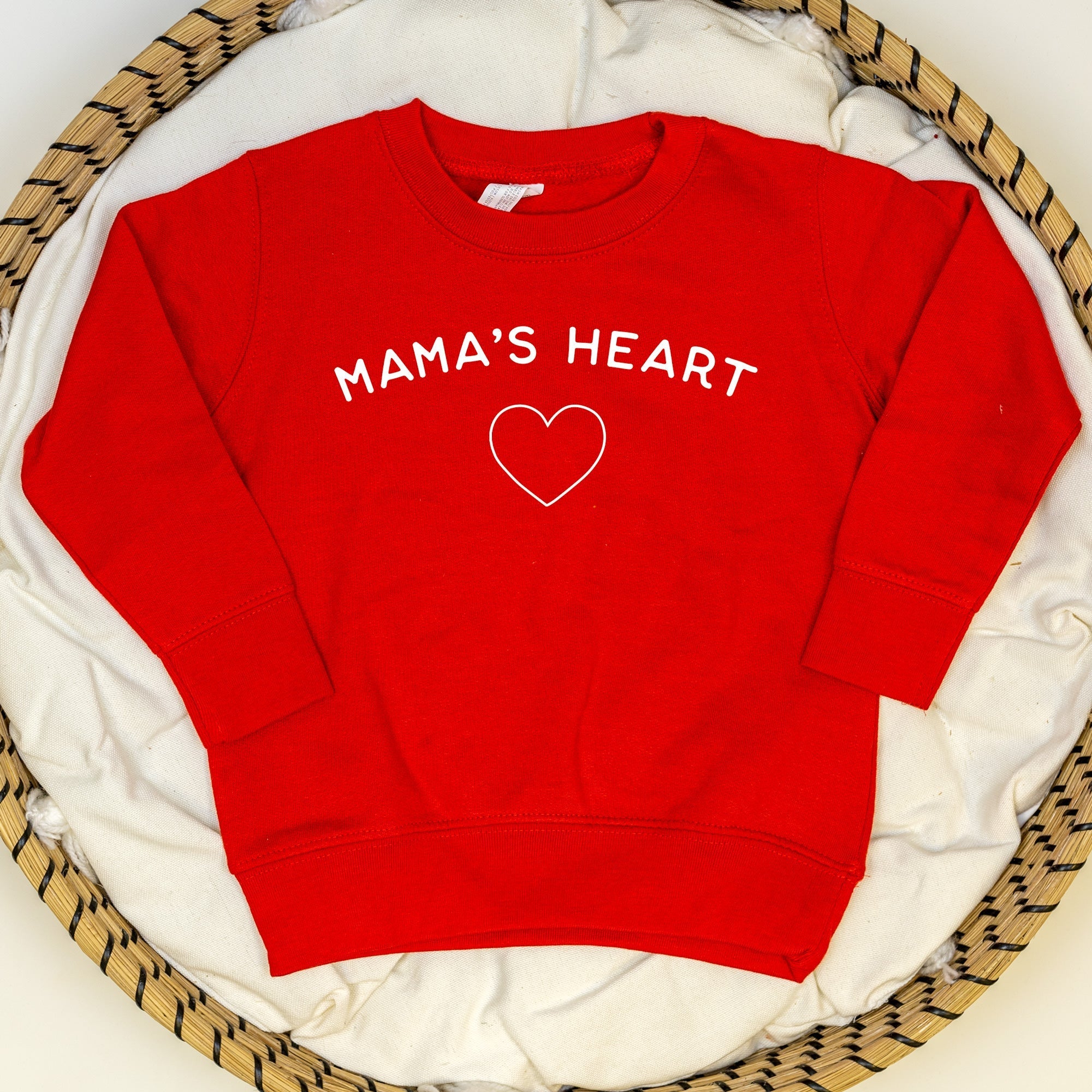 Cuddle Sleep Dream Mama's Heart | Red Fleece Sweatshirt
