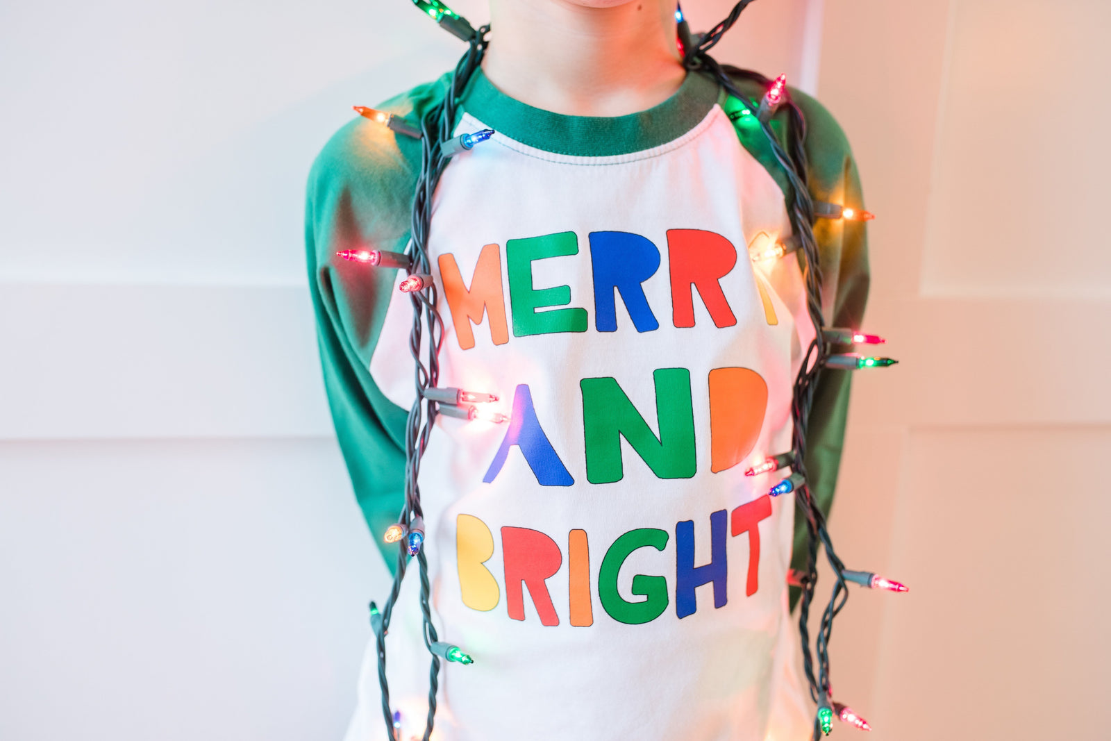 Cuddle Sleep Dream Merry & Bright | GREEN Raglan | Onesie or Tee