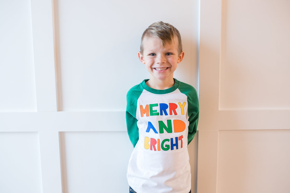 Cuddle Sleep Dream Merry &amp; Bright | GREEN Raglan | Onesie or Tee