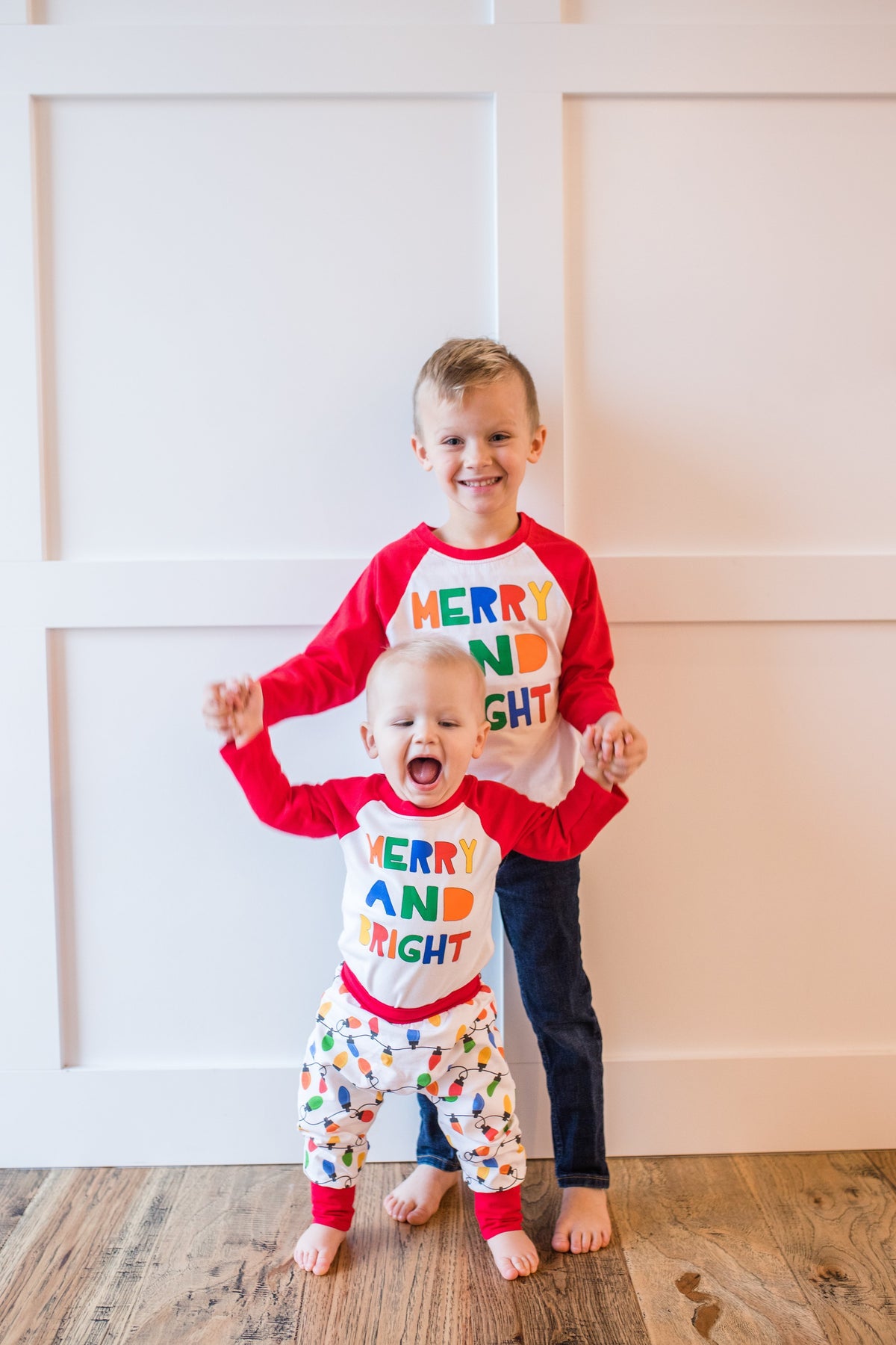Cuddle Sleep Dream Merry &amp; Bright | RED Raglan | Onesie or Tee