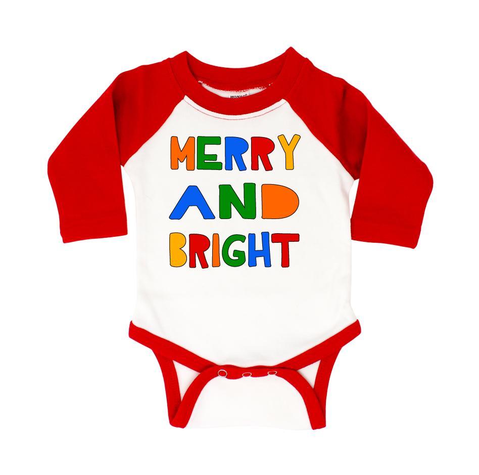 Cuddle Sleep Dream Merry &amp; Bright | RED Raglan | Onesie or Tee