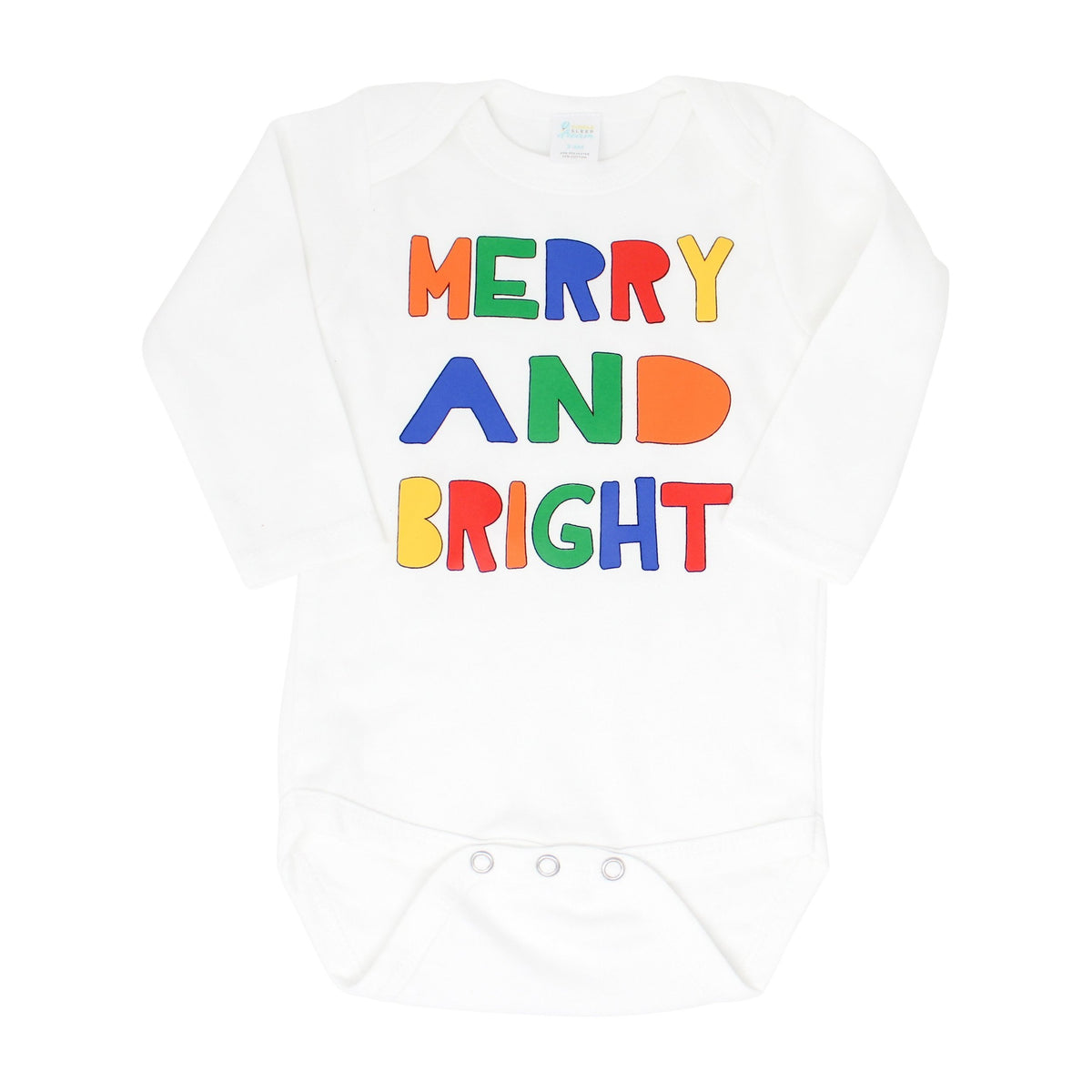 Cuddle Sleep Dream Merry &amp; Bright | White Onesie