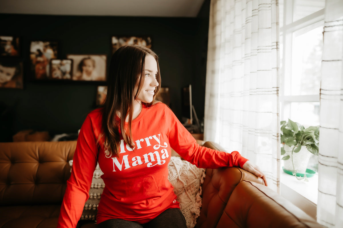 Cuddle Sleep Dream Merry Mama Long Sleeved Tee
