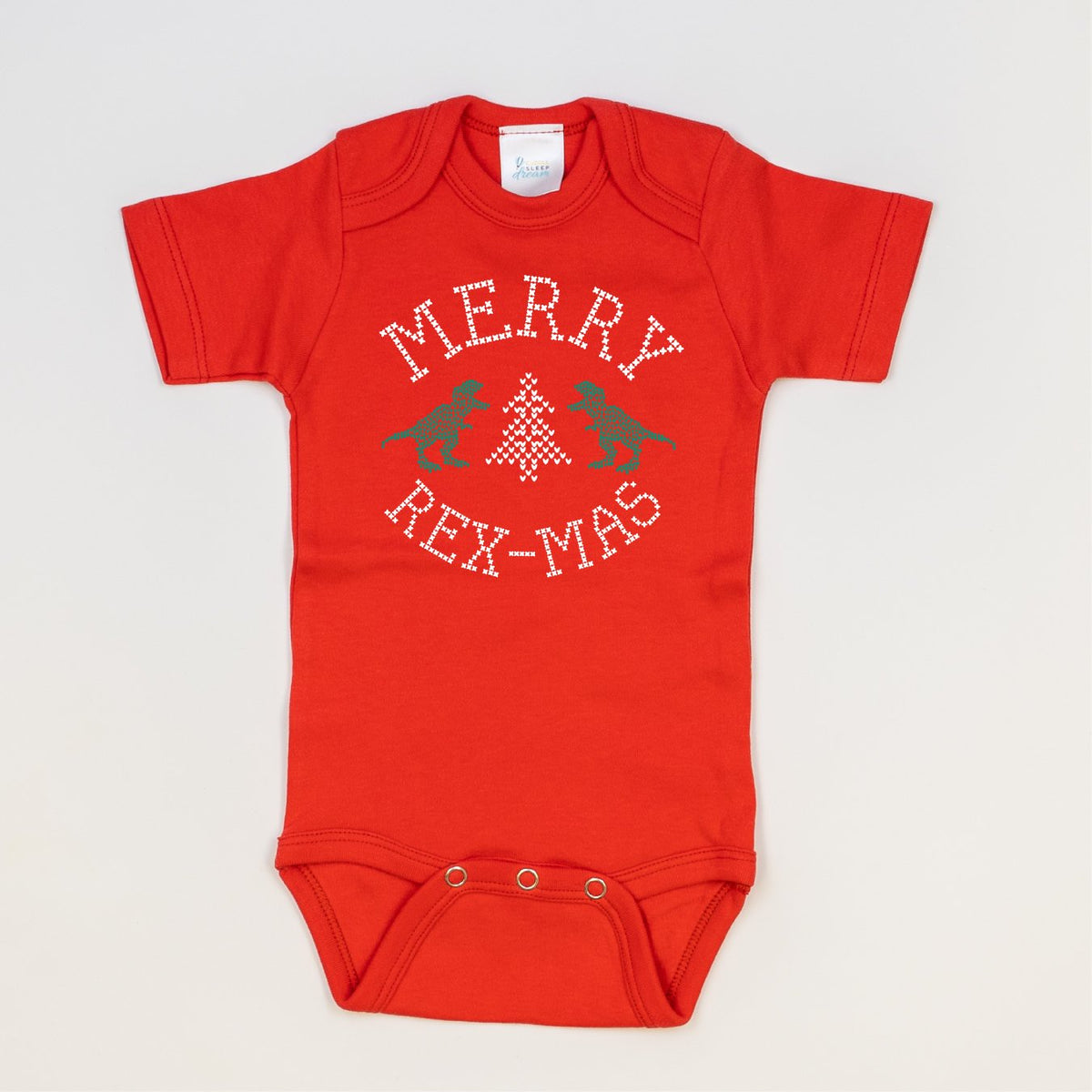 Cuddle Sleep Dream Merry Rex-Mas | Christmas Dinosaur Bodysuit