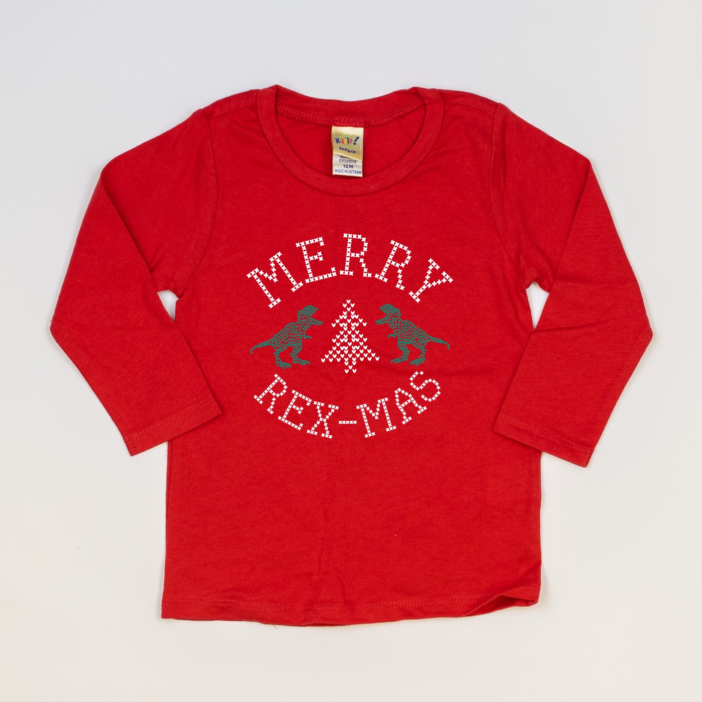 Cuddle Sleep Dream Graphic Tee Merry Rex-Mas | Christmas Dinosaur Tshirt