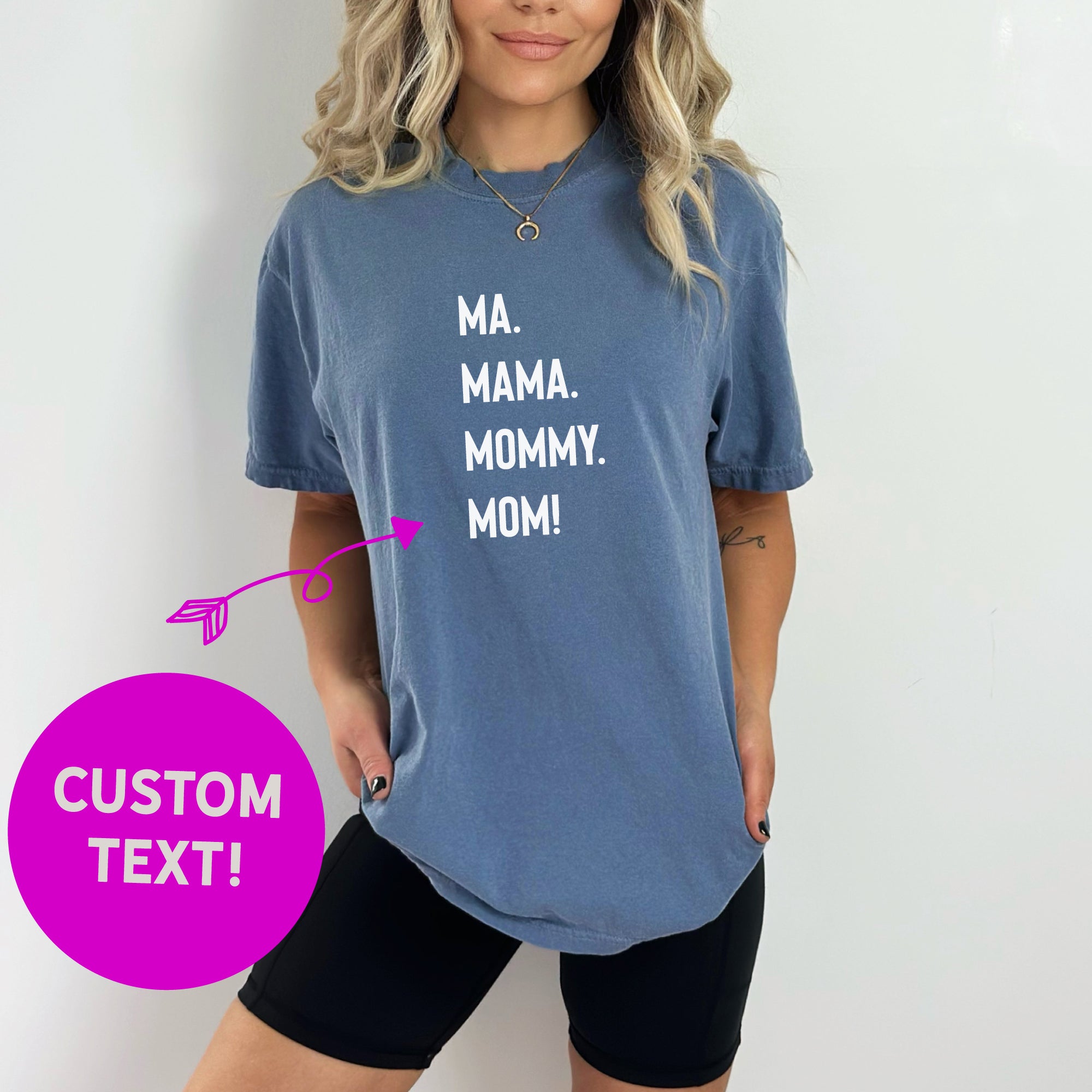 Cuddle Sleep Dream Mom Nicknames | Blue Tshirt
