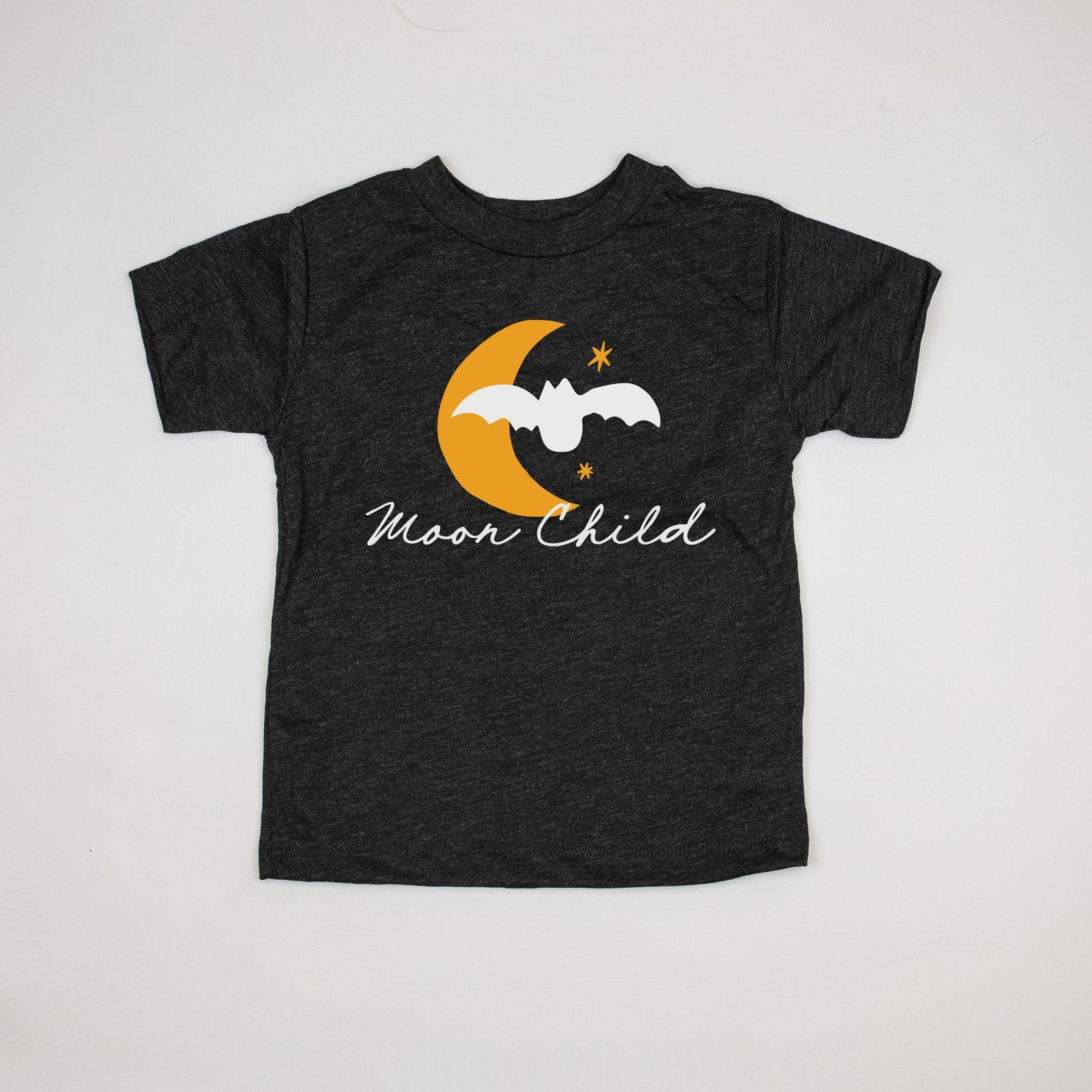 Cuddle Sleep Dream Moon Child | Heathered Black Short Sleeve Tshirt