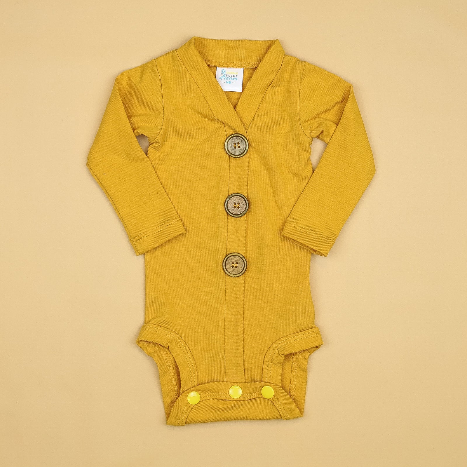 Cuddle Sleep Dream Cardigan Mustard Cardisuit
