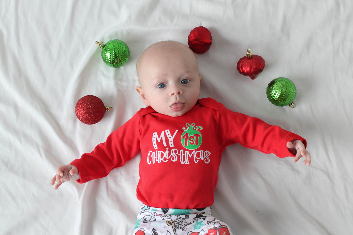 My 1st Christmas | Red Bodysuit