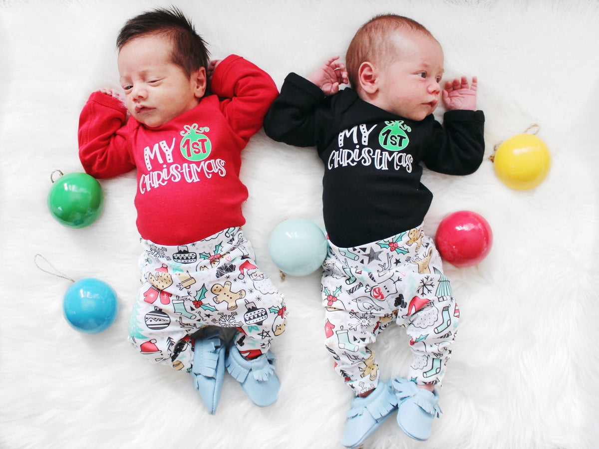 My 1st Christmas | Red Bodysuit