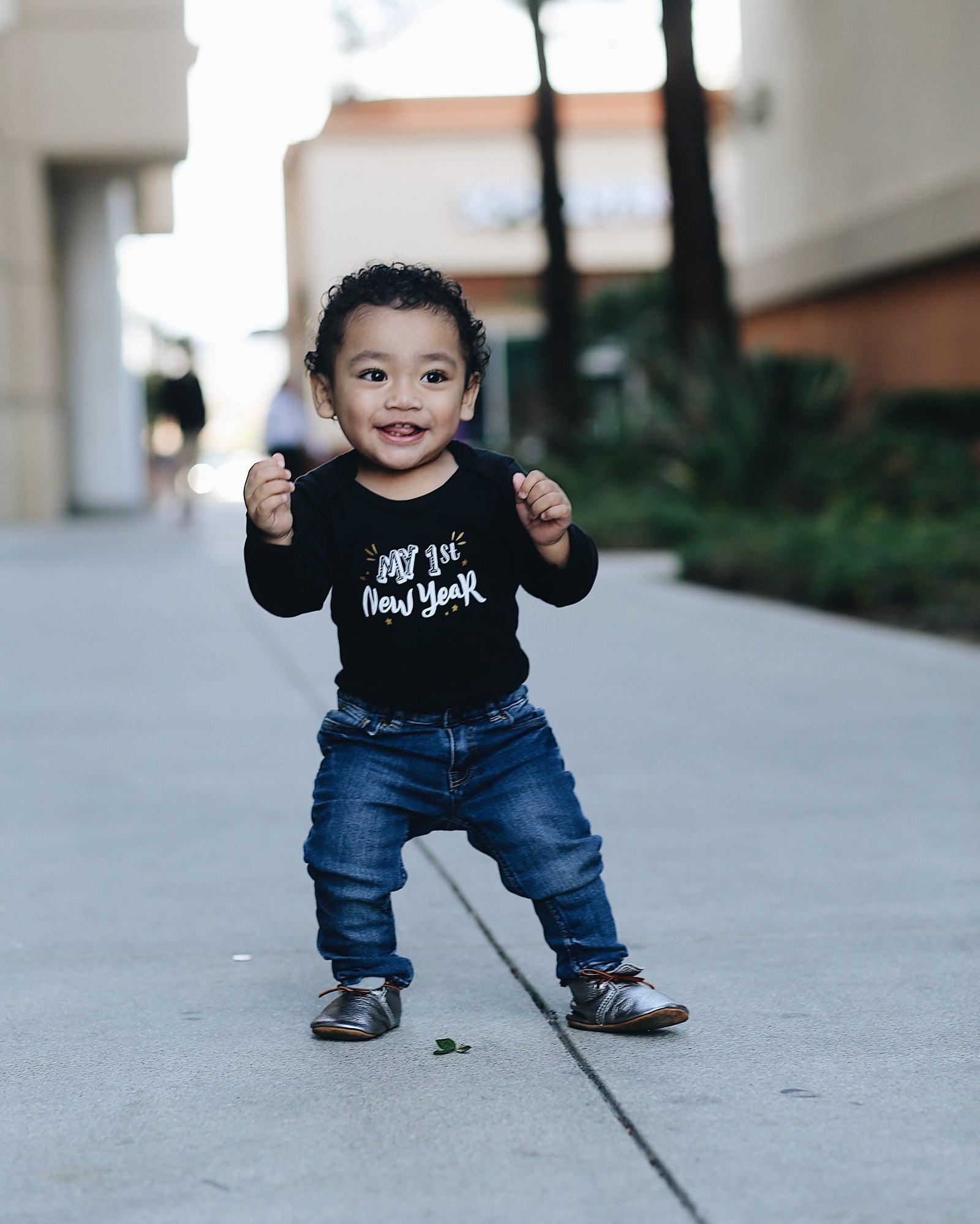 Cuddle Sleep Dream My 1st New Year's | Black Bodysuit