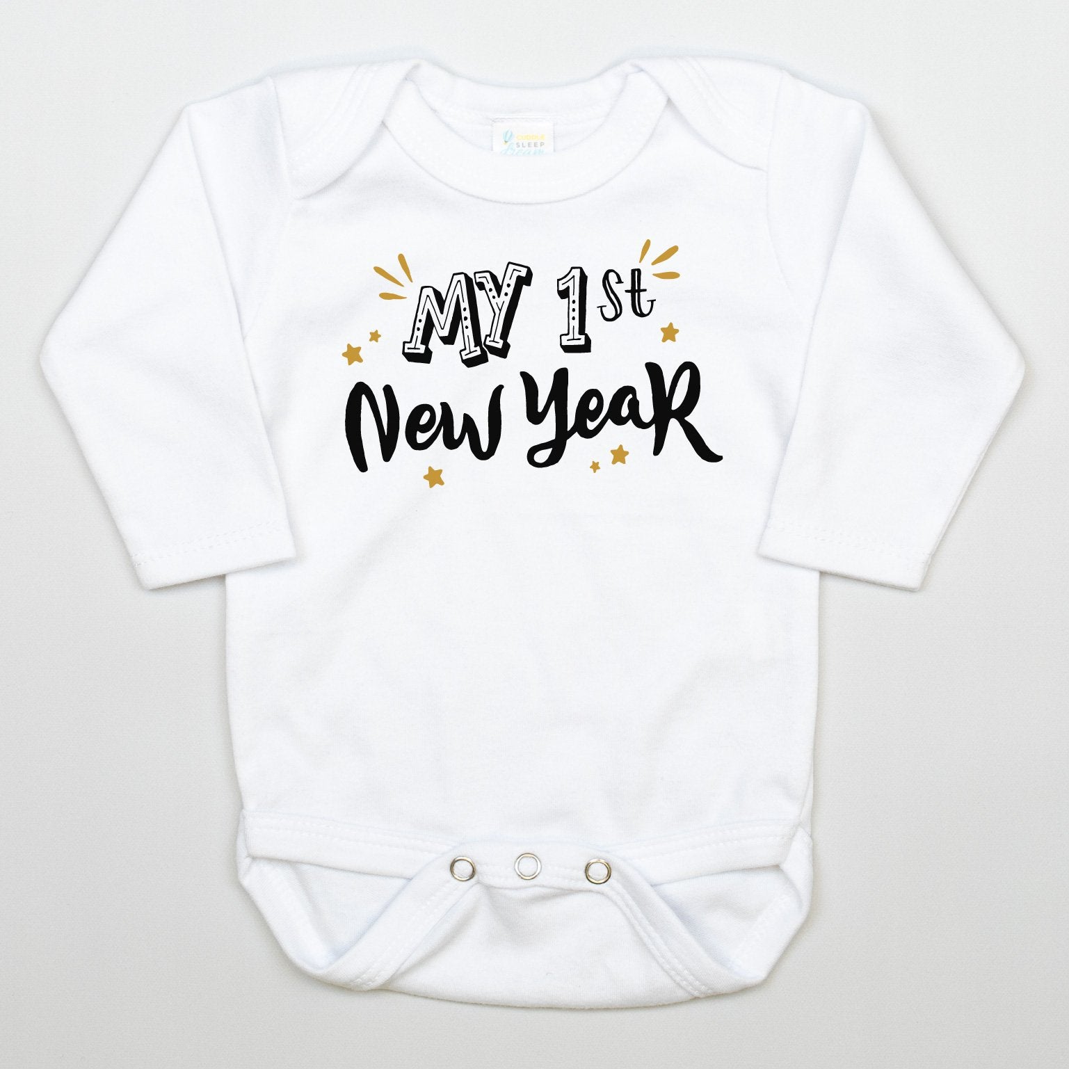 Cuddle Sleep Dream My 1st New Year's | White Bodysuit
