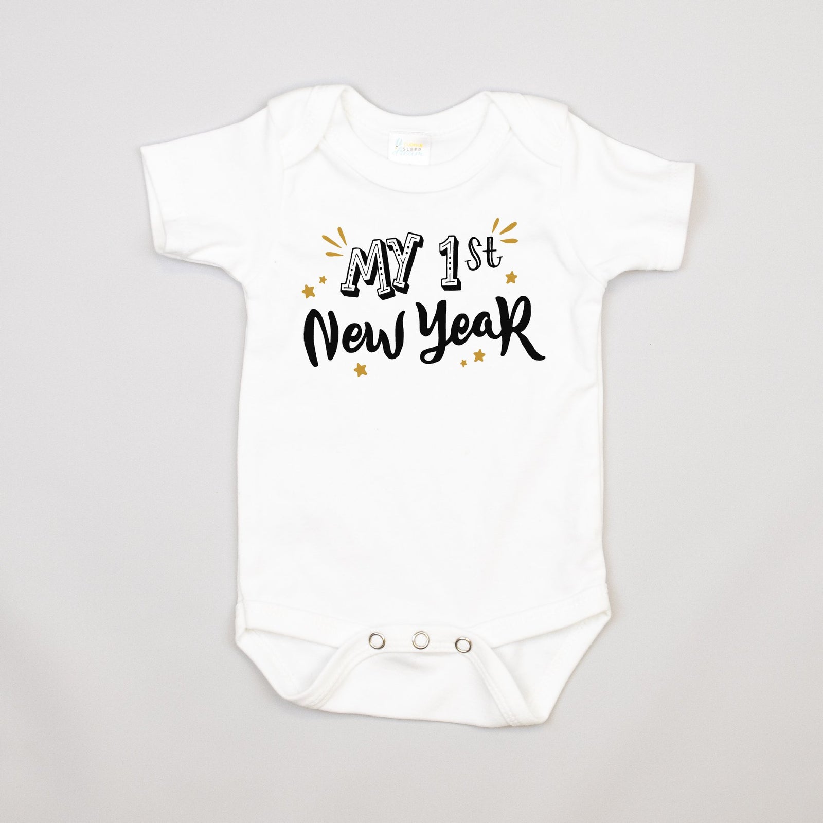 Cuddle Sleep Dream My 1st New Year's | White Bodysuit