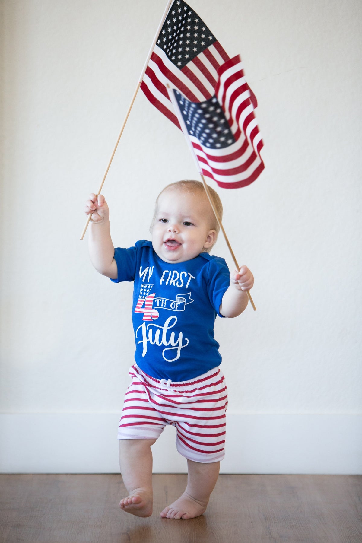 Cuddle Sleep Dream My First 4th of July | Blue Bodysuit