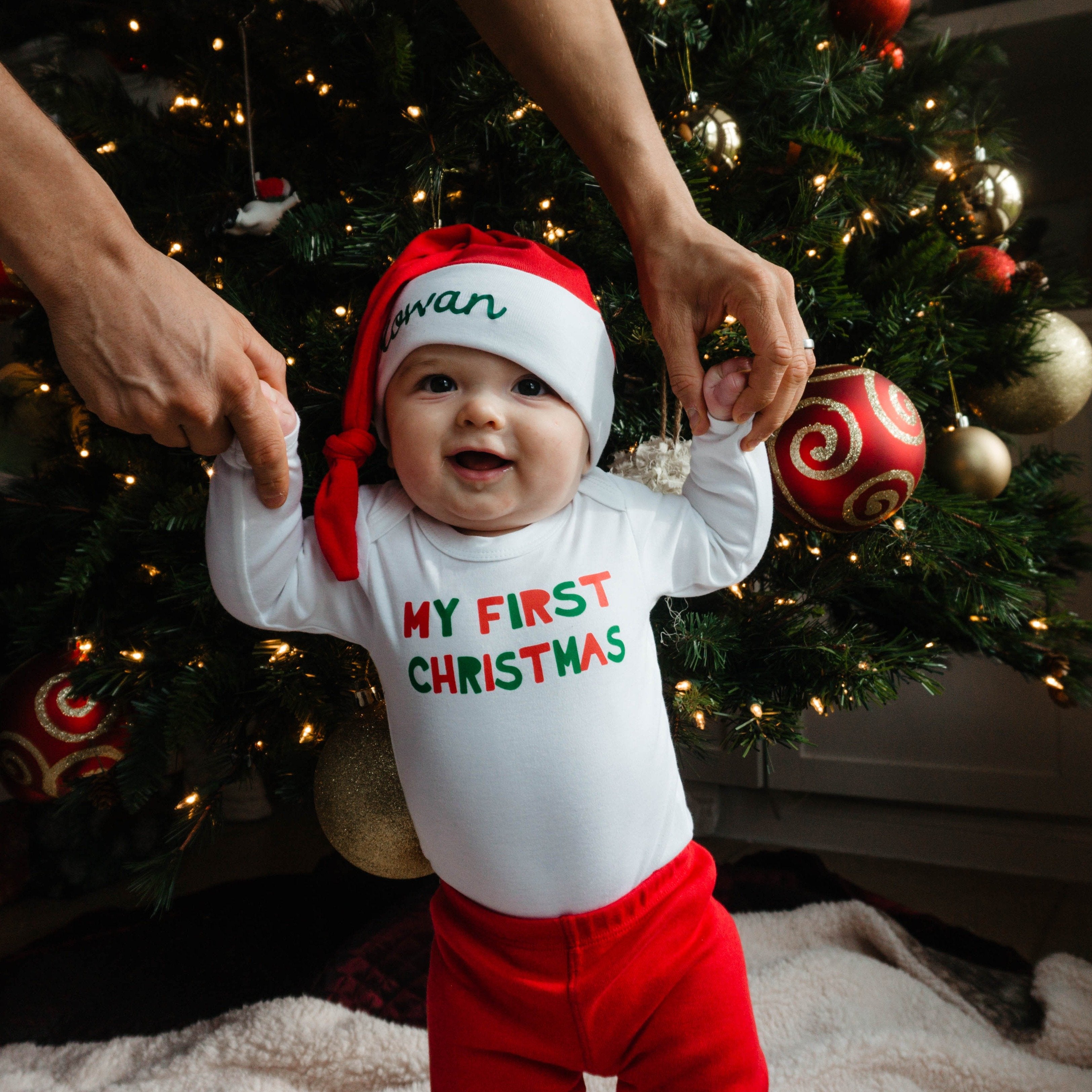 My First Christmas | Personalized Bundle | by Cuddle Sleep Dream Newborn for Newborn My First Christmas | Personalized Bundle | by Cuddle Sleep Dream Newborn for Newborn