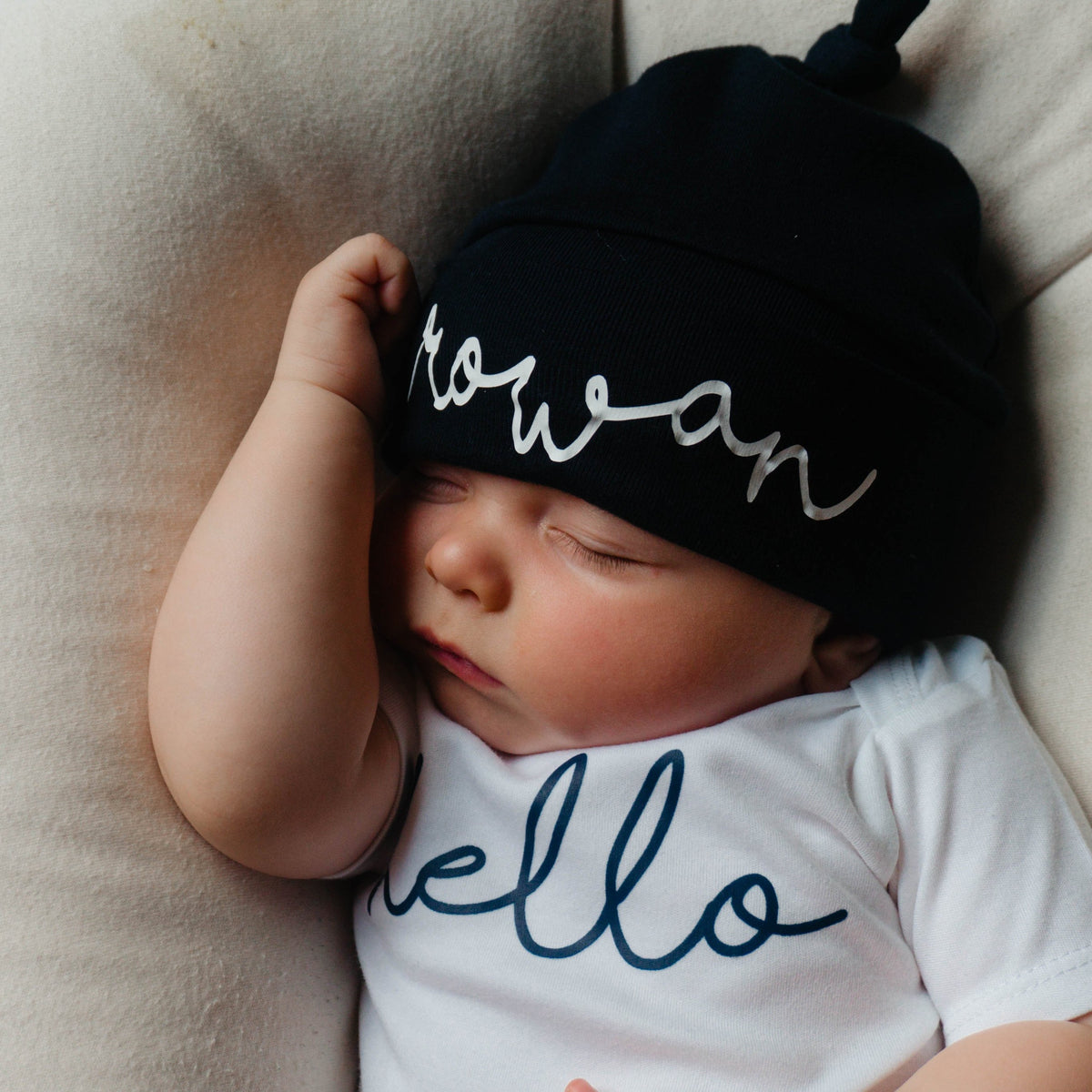 Cuddle Sleep Dream Knot Hat Navy Knot Hat