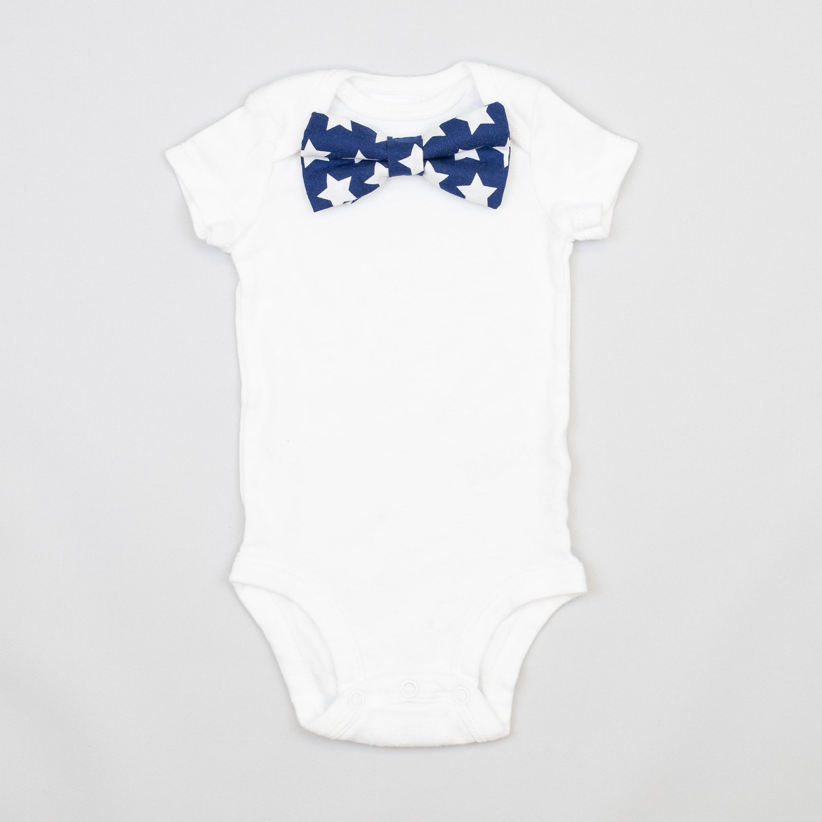 Cuddle Sleep Dream Bowtie Bodysuit Navy Stars Bowtie Bodysuit