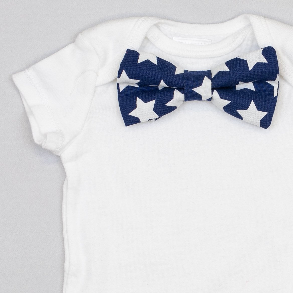 Cuddle Sleep Dream Bowtie Bodysuit Navy Stars Bowtie Bodysuit