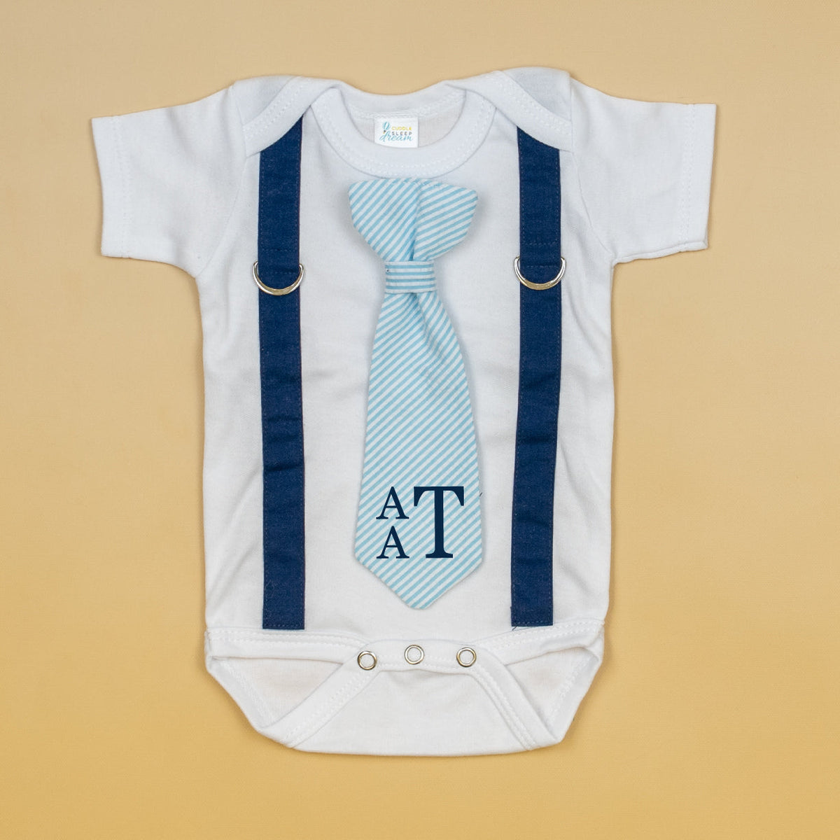 Cuddle Sleep Dream Navy Suspenders | Monogrammed Tie